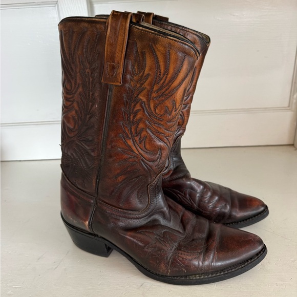Vintage men’s Acme brown western cowboy boots size 9.5D - Picture 2 of 12